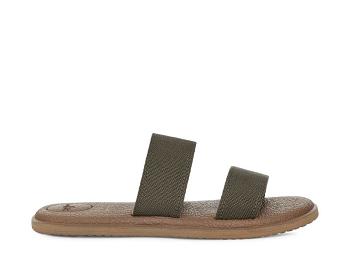 Sanuk Yoga Gora Women's Sandals Olive | Canada 70XYU